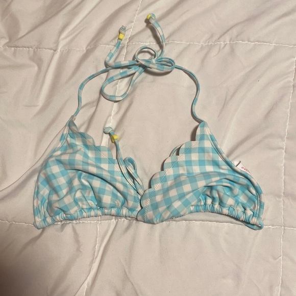 Stoney Clover X Target Blue Gingham Bikini Top. - Picture 1 of 4